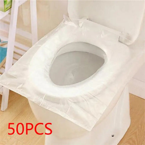 Disposable toilet seat cover pack of 50, individually wrapped